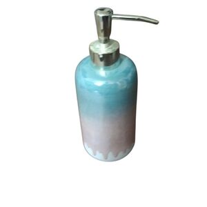 Bed Bath & Beyond Blue to Pink Ombre Ceramic Soap Dispenser